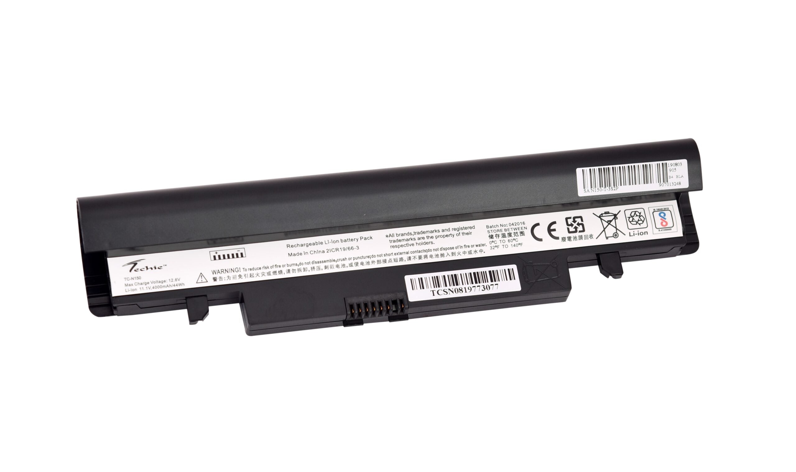 Techie Compatible Battery for Samsung N150 - N143, N145P, N148, N250 Series Laptops (4000mAh, 6-Cell)