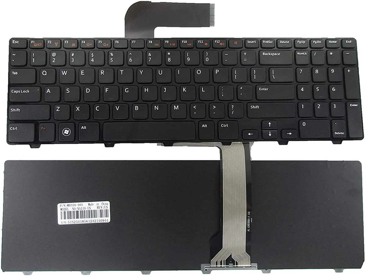 Techie Laptop Keyboard For Dell Inspiron 15R M5110, Dell NSK-DY0SW, M511R, 2528, 2728, 2428, M501Z, N5110D
