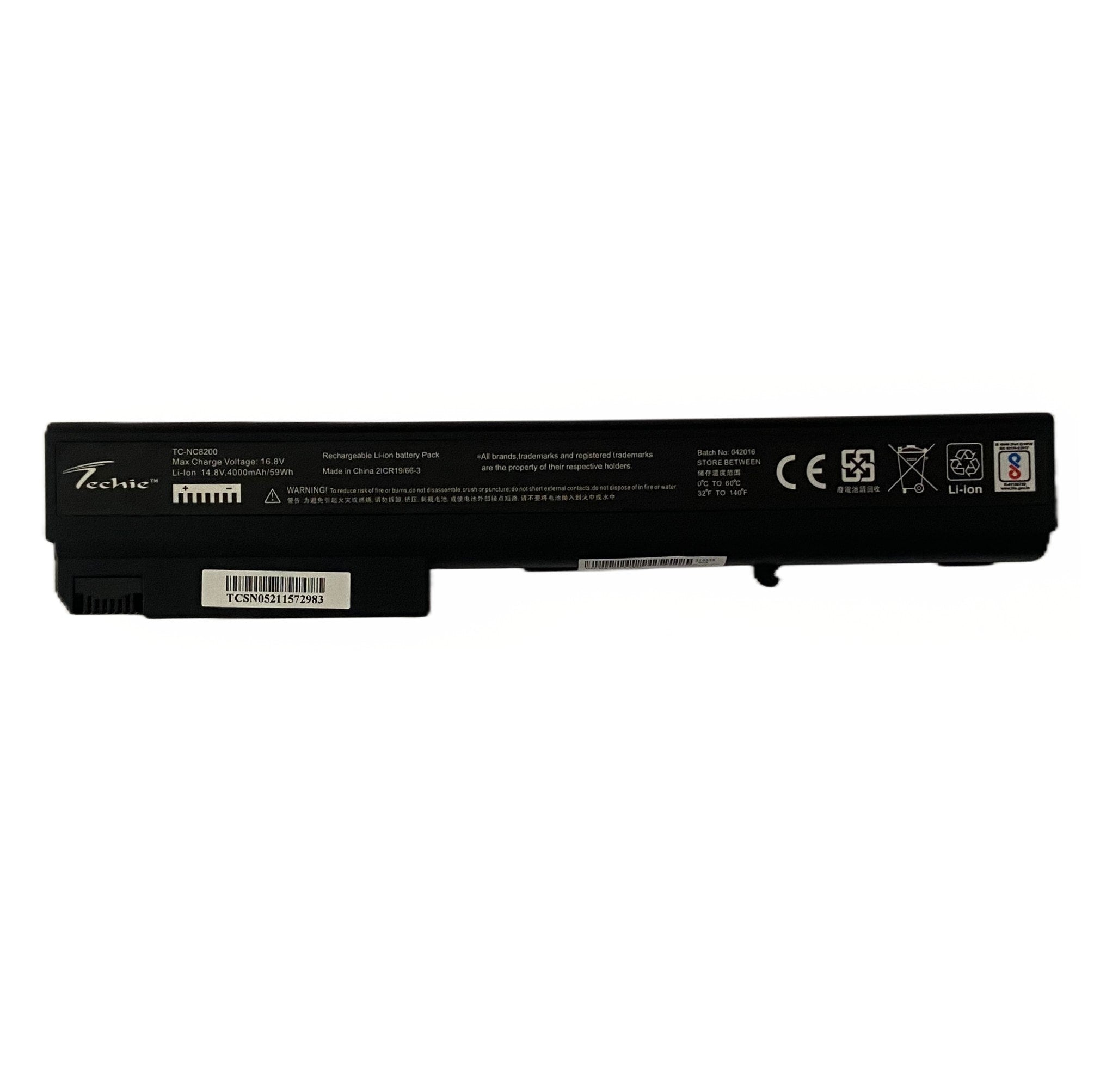 Techie Compatible Battery for HP NX7400 - Business Notebook 7400, 8200, 8400 Series Laptops (4000mAh, 6-Cell)