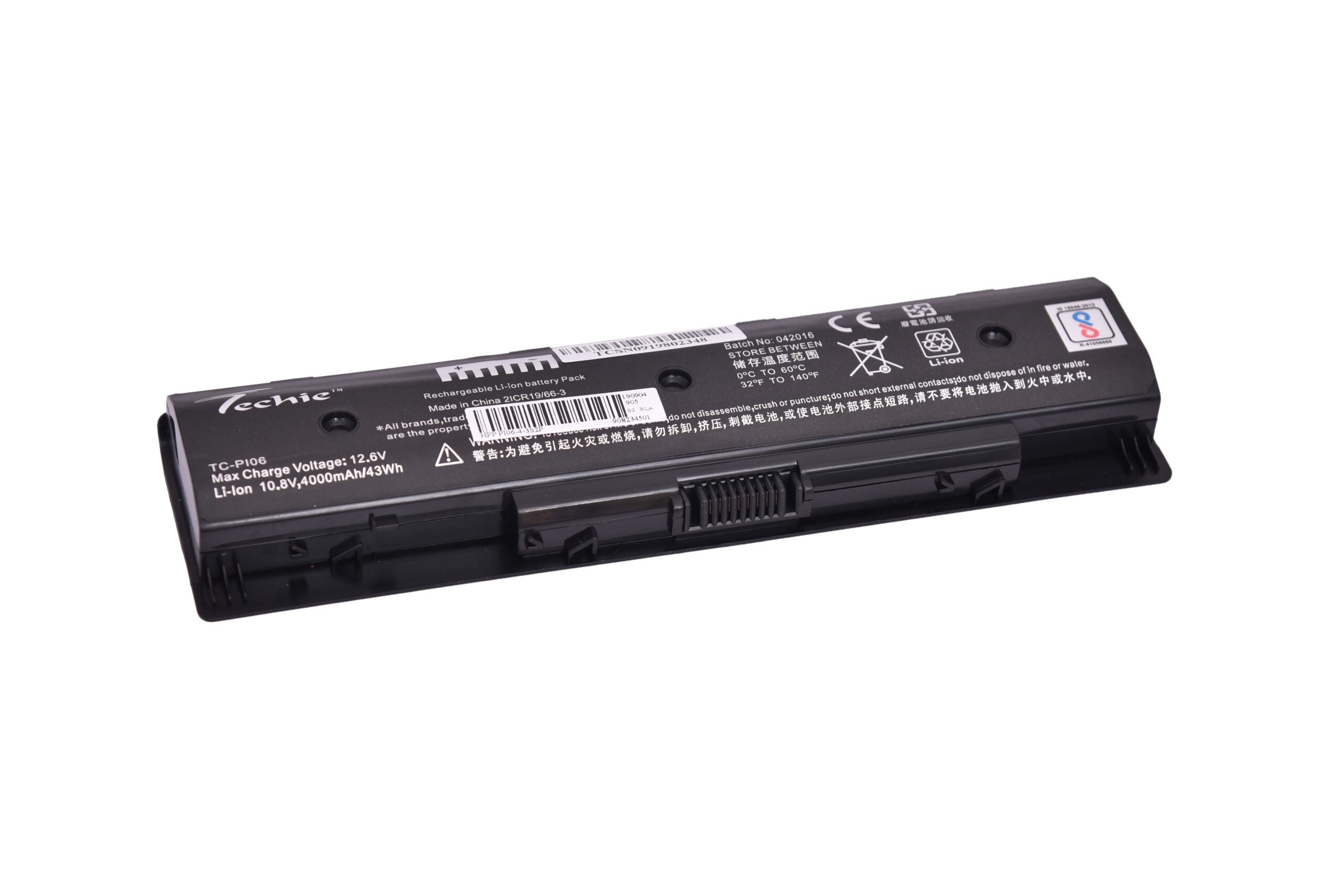 Techie Compatible Battery for HP PI06 - P106, PI09, Envy 15-J, 17-J, Touchsmart 15-J, Pavilion 15-E, 17-E Series Laptops (4000mAh, 6-Cell)