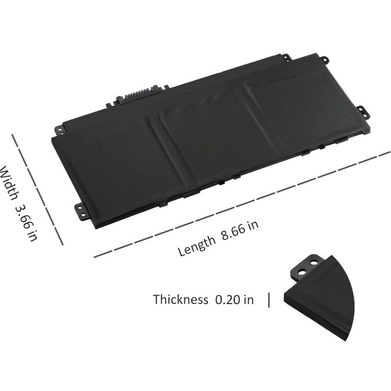 Techie Battery for HP PP03XL - HSTNN-LB8S, L83393-005, HP Pavilion 13-BB0004UR, DV0028NE, Laptops (3400mAh, 3-Cell)