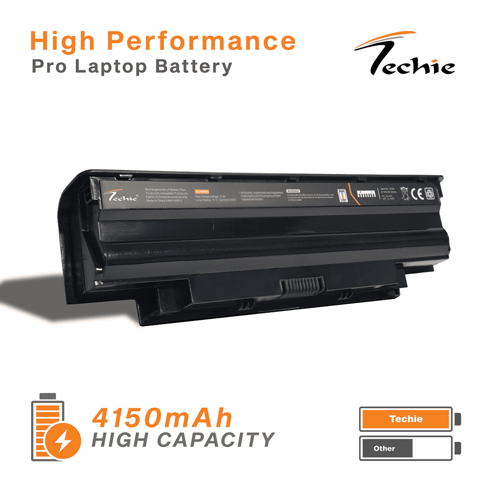 Techie Pro Series Laptop Battery for Dell N4010, J1KND - 6-Cell, 5200 mAh, Long Backup