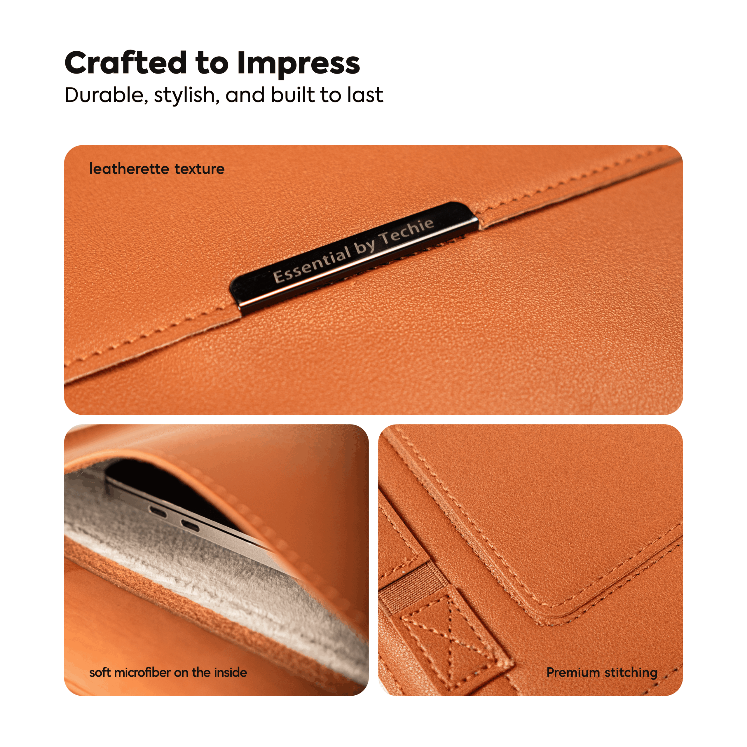 Techie 3-in-1 Multifunctional Laptop Sleeve with Stand & Mouse Pad - 15/16"