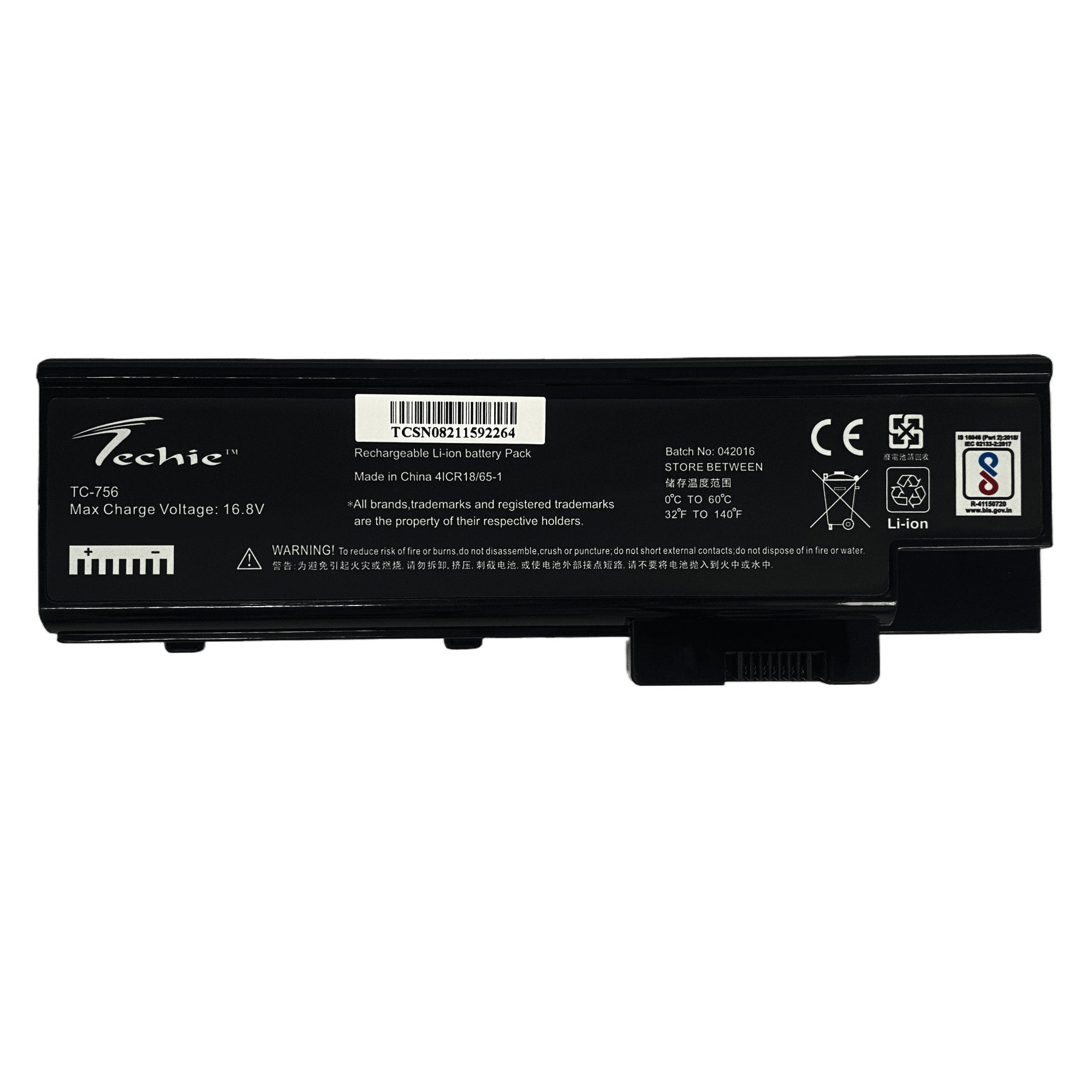 Techie Compatible Battery for Acer QC218 - TravelMate 2310 Series Laptop (4000mAh, 8-Cell)