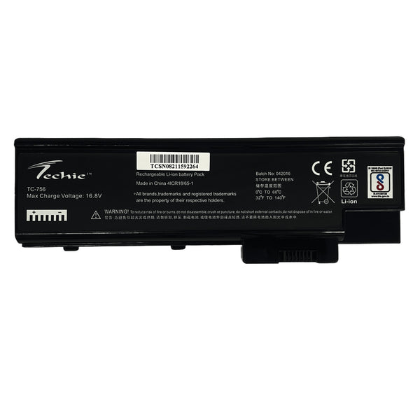 Techie Compatible Battery for Acer QC218 - TravelMate 2310 Series Laptop (4000mAh, 8-Cell)