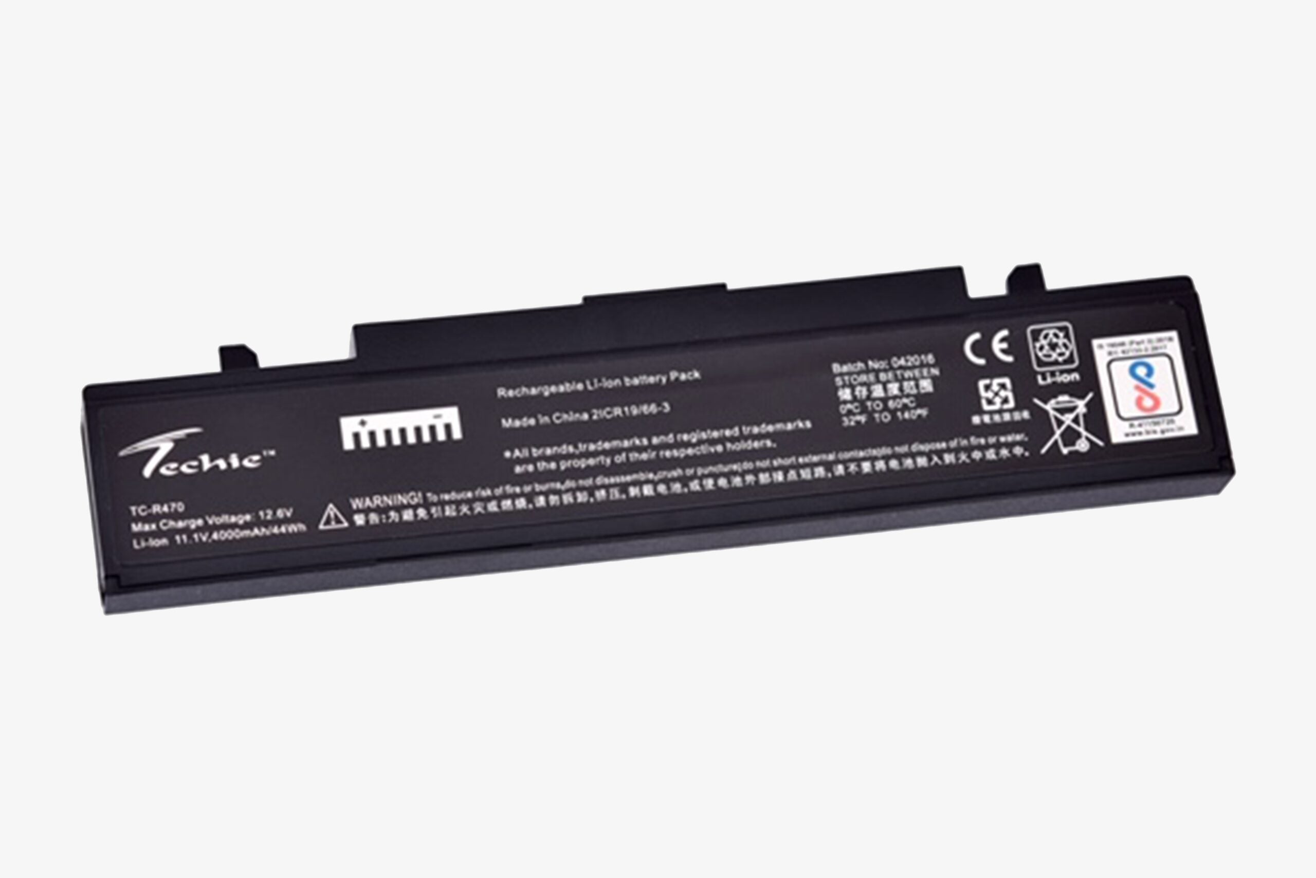 Techie Compatible Battery for Samsung R470 - R580, R428, R430, R440, R460, R465, R478 Laptops (4000mAh, 6-Cell)