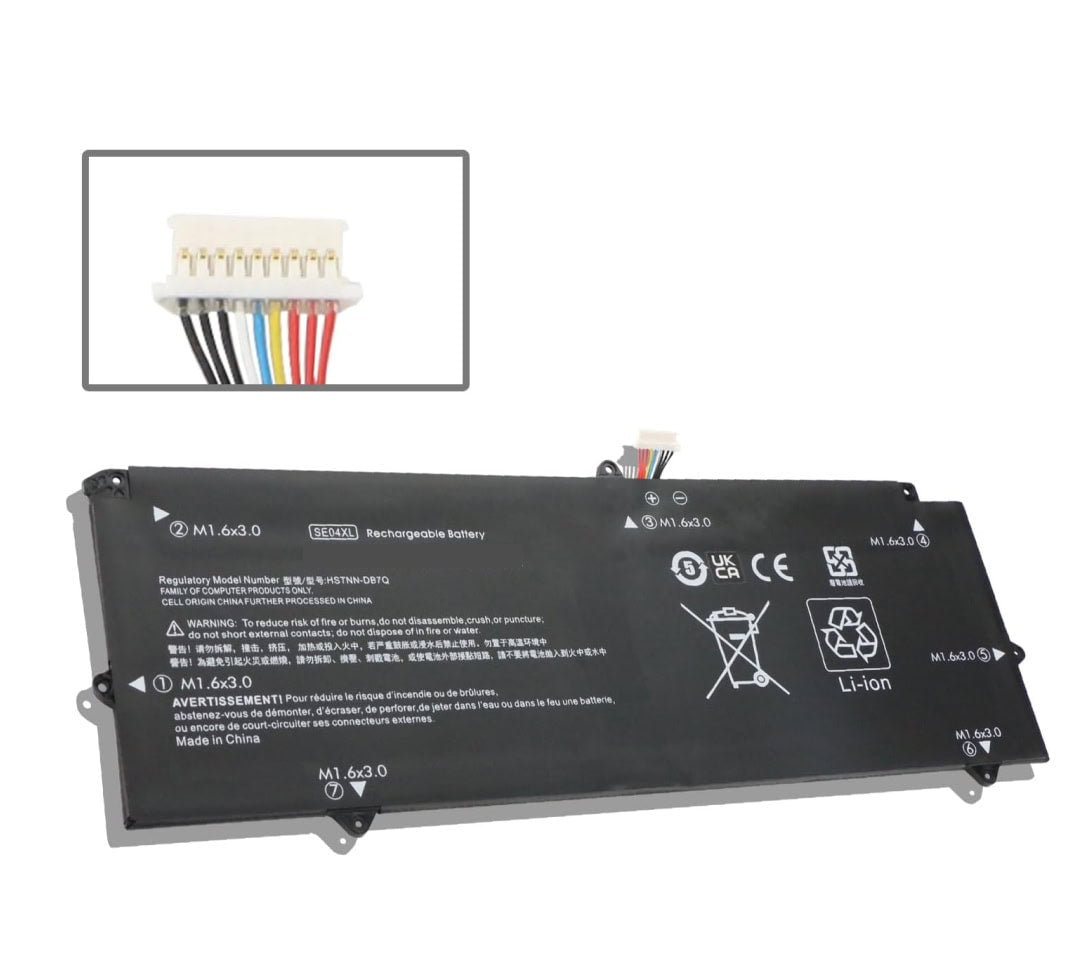 Techie Battery For HP SE04XL, HSTNN-DB7Q, Pro X2 612 G2 Series Laptops (5000mAh, 4-Cell)