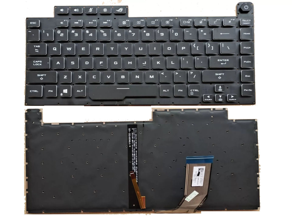 Techie Laptop Keyboard for Asus G531, G531G, G531GT, G531GU with RGB backlight