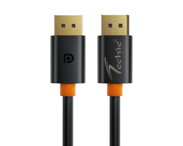 Techie DisplayPort Cable 1.8m, 8K@60Hz, 4K@120Hz, 32.4Gbps, DP to DP