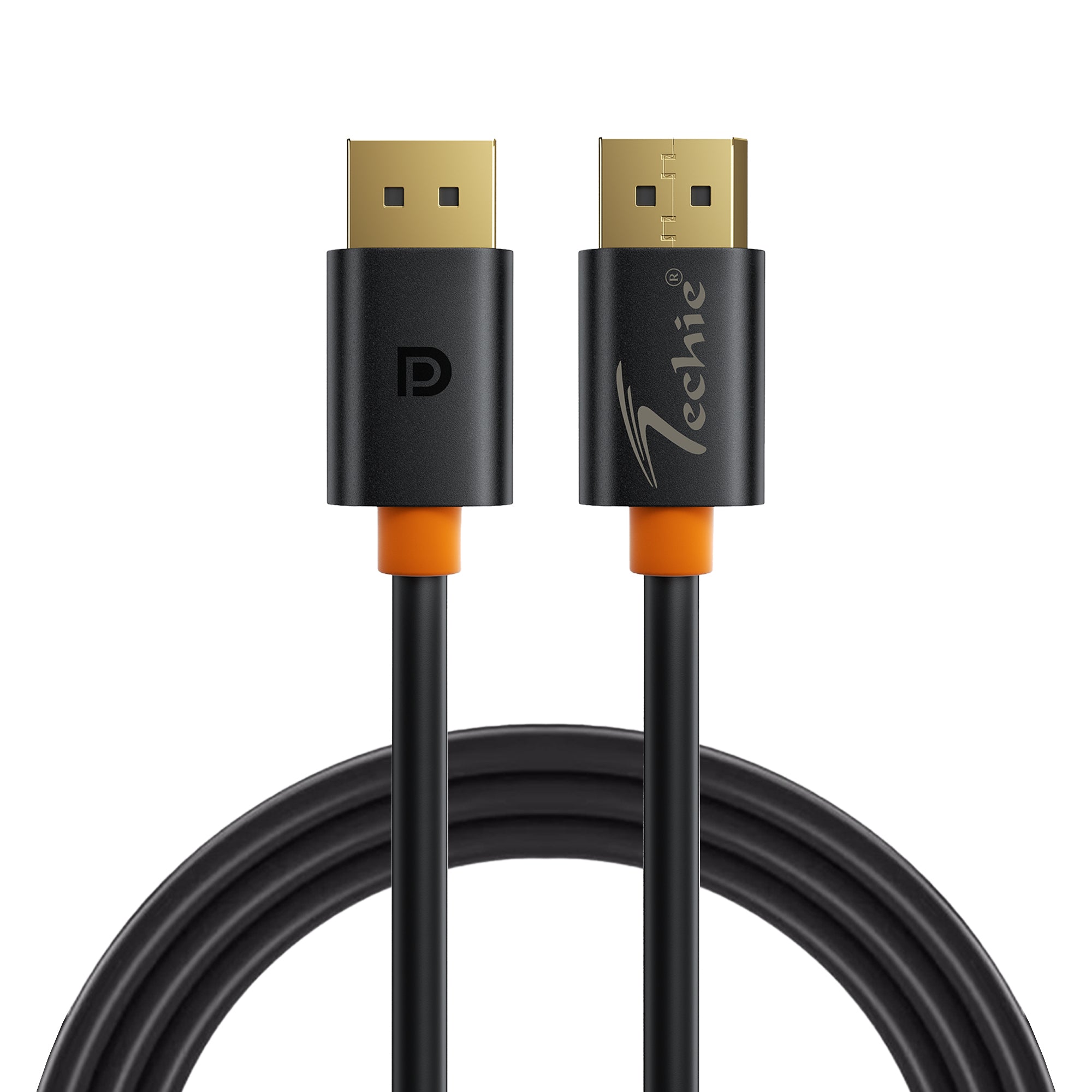 Techie DisplayPort Cable 3.0m, DP to DP, 8K@60Hz, 4K@120Hz, 32.4Gbps, HDR10+, Gold Plated