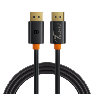 Techie DisplayPort Cable 3.0m, DP to DP, 8K@60Hz, 4K@120Hz, 32.4Gbps, HDR10+, Gold Plated