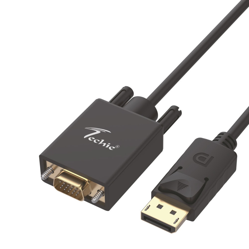 Techie DisplayPort to VGA Cable 1.8M