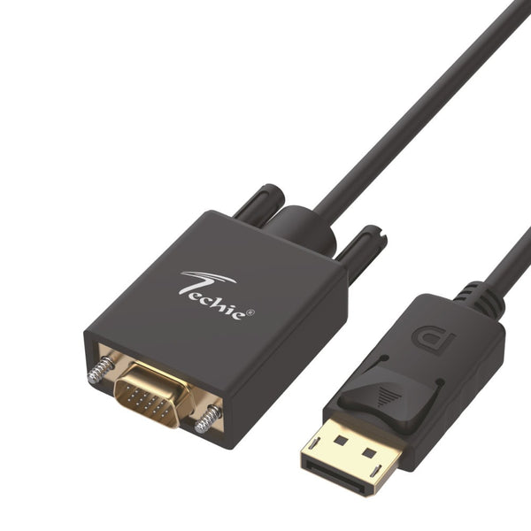 Techie DisplayPort to VGA Cable 1.8M