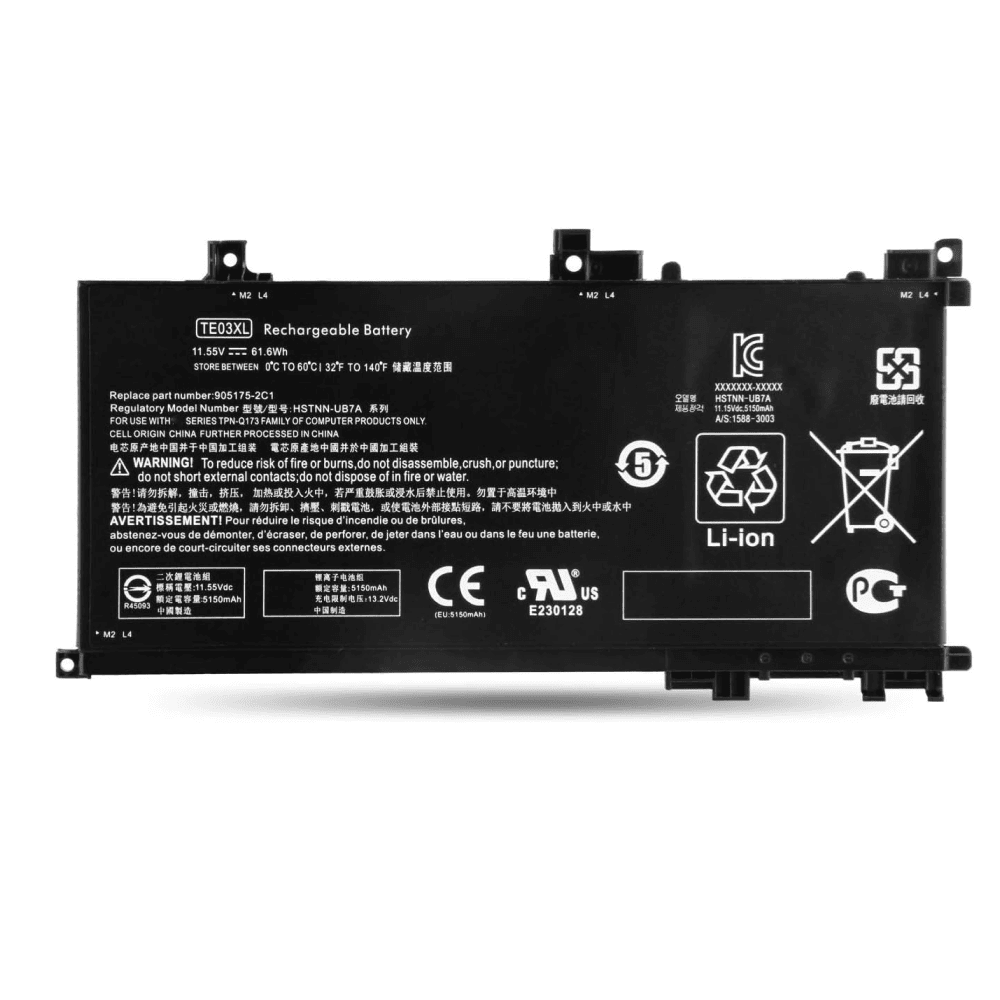 Techie Compatible Battery for HP TE03XL/TE04XL - Omen 15-AX000NA, Pavilion 15-BC000NE Laptop (3400mAh, 3-Cell)