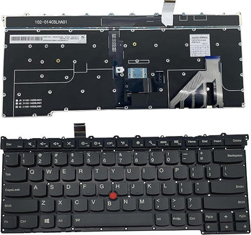 Techie Laptop Keyboard for Lenovo Thinkpad Carbon X1 Gen 3 3rd 2015 Series with Mouse & Backlight