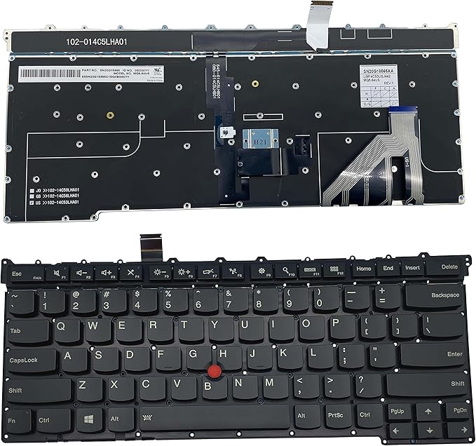 Techie Laptop Keyboard for Lenovo Thinkpad Carbon X1 Gen 3 3rd 2015 Series with Mouse & Backlight