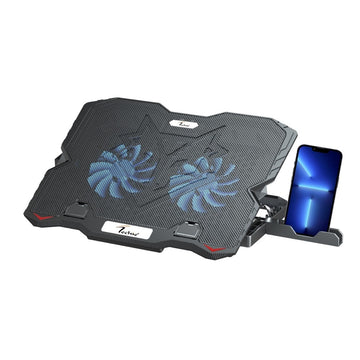 Techie 2 Fan Laptop Cooling Pad With Mobile Stand