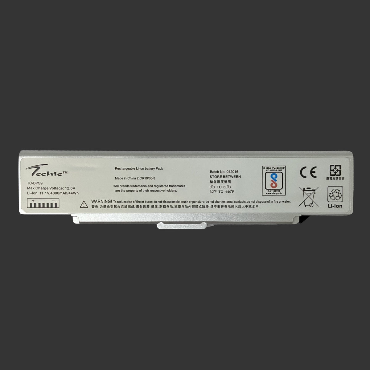 Techie Compatible Battery for SONY BPS9S - VGP-BPS9/S, VGP-BPL9, VGP-BPS9A/B, VGP-BPS10 Laptops (Silver) (4000mAh, 6-Cell)