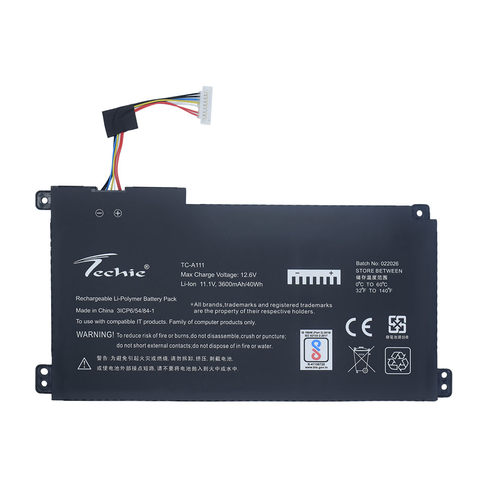 Techie Battery for Asus B31N1912 E410M - Asus Vivobook E410MA-EK354T, E510MA-BQ705W, Laptops (3600mAh, 3-cell)
