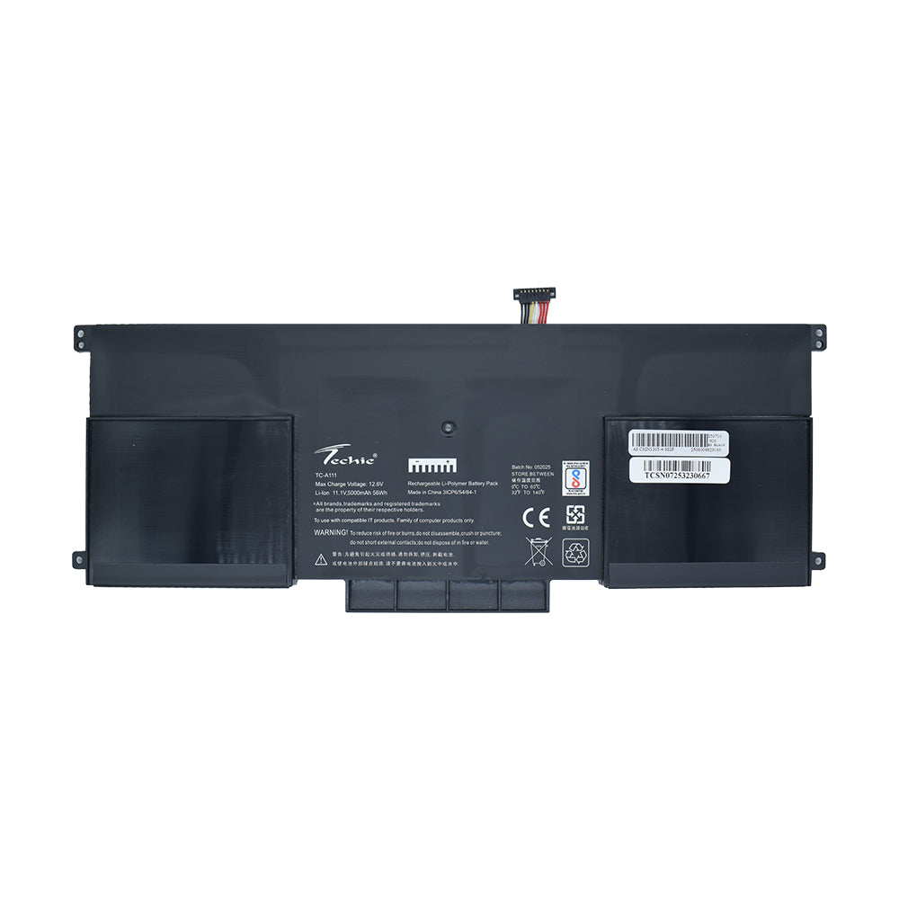 Techie Compatible Battery for Asus C32N1305 – ZenBook UX301LA Series Laptops (5000mAh, 6-Cell)