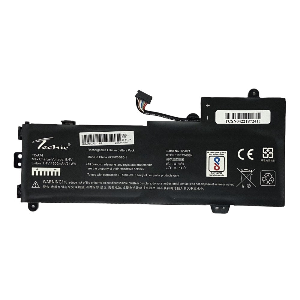 Techie Compatible Battery for Lenovo L14M2P23 - E31-70 Laptop (4500mAh, 2-Cell)