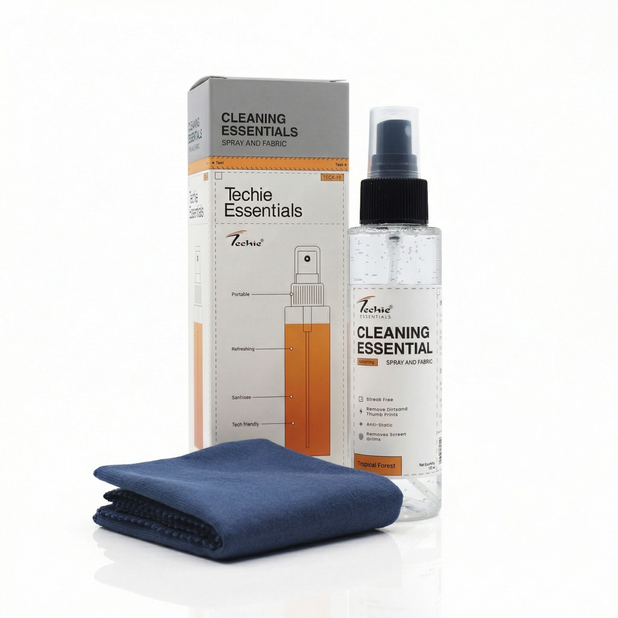 Techie Essential Cleaning Kit – For Screens & Gadgets
