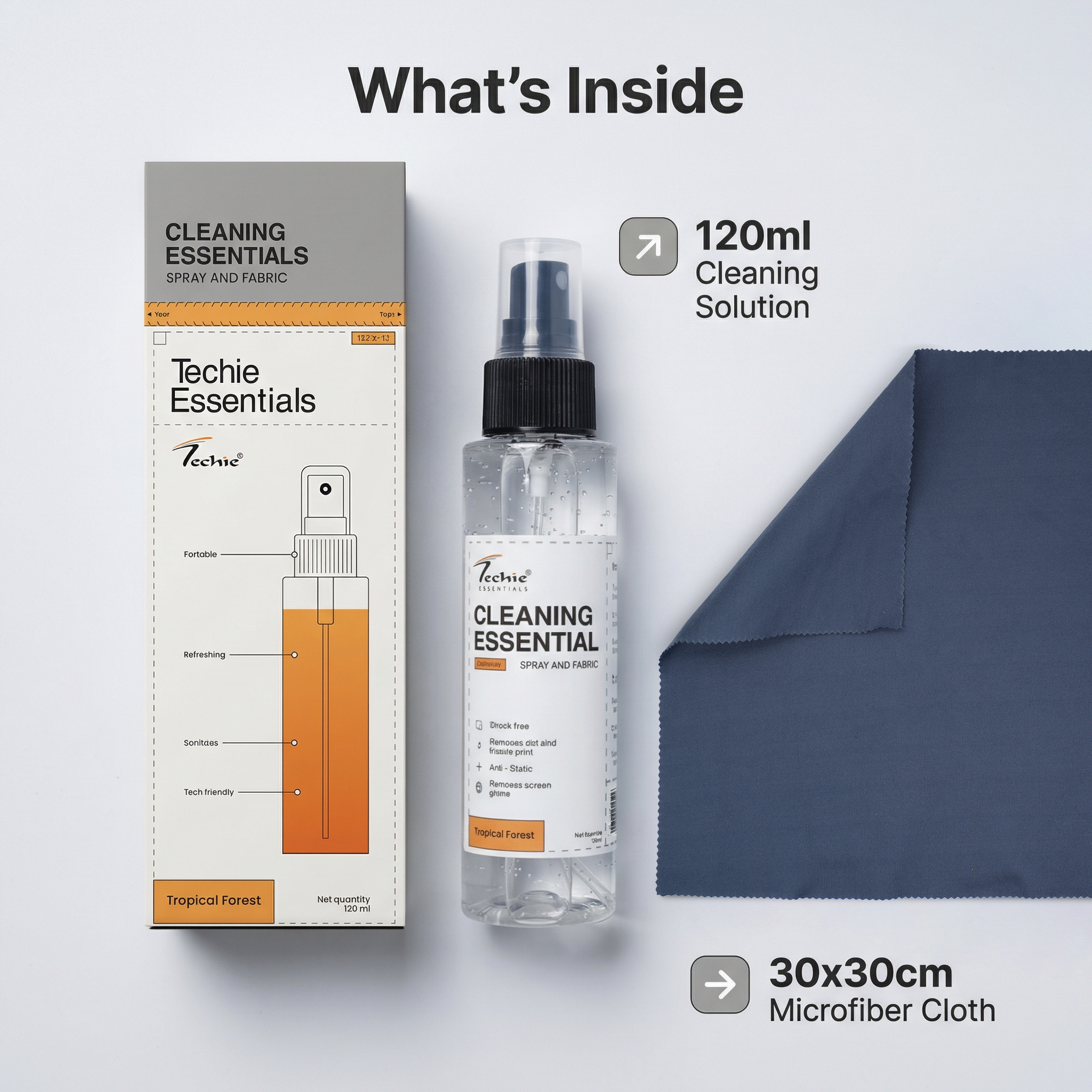 Techie Essential Cleaning Kit – For Screens & Gadgets