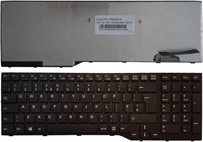 Techie Laptop Keyboard for Fujitsu Lifebook AH544, A544, A555, A514 Series
