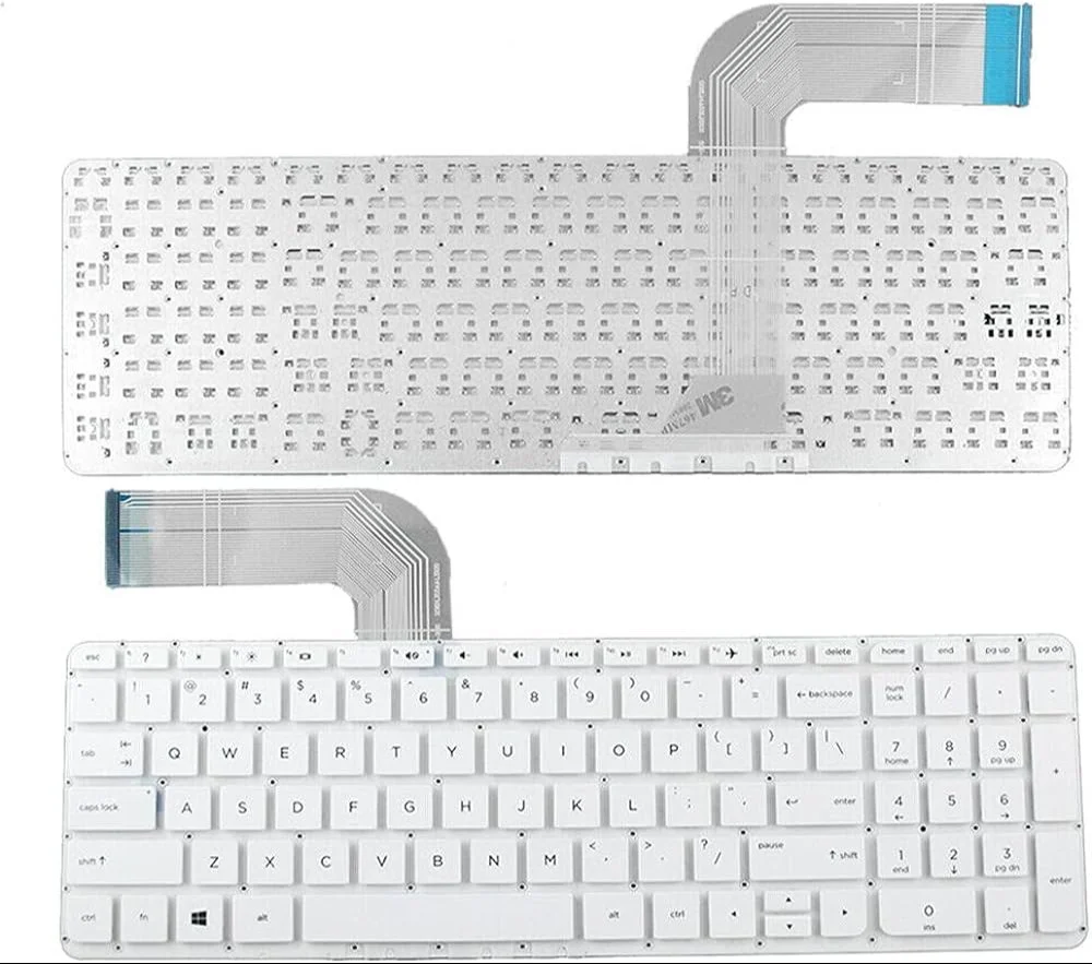 Techie Laptop Keyboard For HP Pavilion 15-P Series White