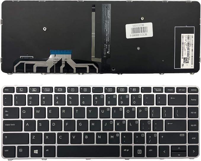 Techie Laptop Keyboard for HP EliteBook Folio 1040 G3, 844423-001 with Backlight