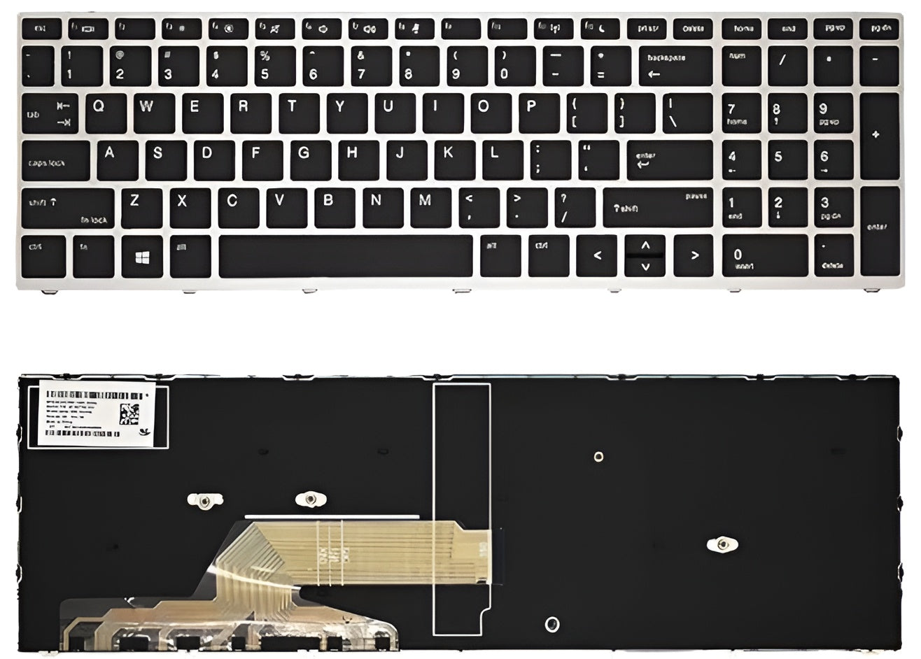 Techie Laptop Keyboard for HP Probook 450 G5, 455 G5, 470 G5, 650 G4/G5 Series with Frame