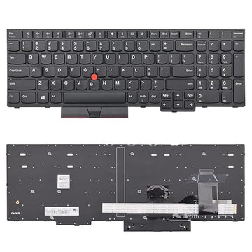 Techie Laptop Keyboard for Lenovo ThinkPad E580, E585, E590, L580, L590, T590 Series with Mouse