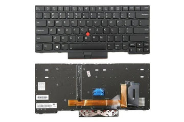 Techie Laptop Keyboard for Lenovo ThinkPad L480, L490, T490, E480, E495, L390 Yoga Series with Mouse & Backlight
