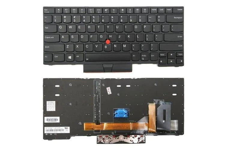 Techie Laptop Keyboard for Lenovo ThinkPad L480, L490, T490, E480, E495, L390 Yoga Series with Mouse & Backlight