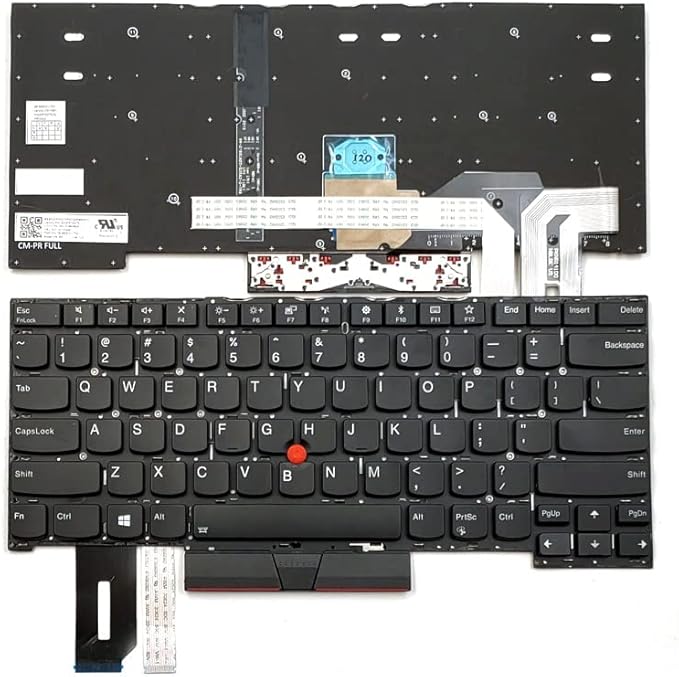 Techie Laptop Keyboard for Lenovo ThinkPad T490S, T495S With Mouse