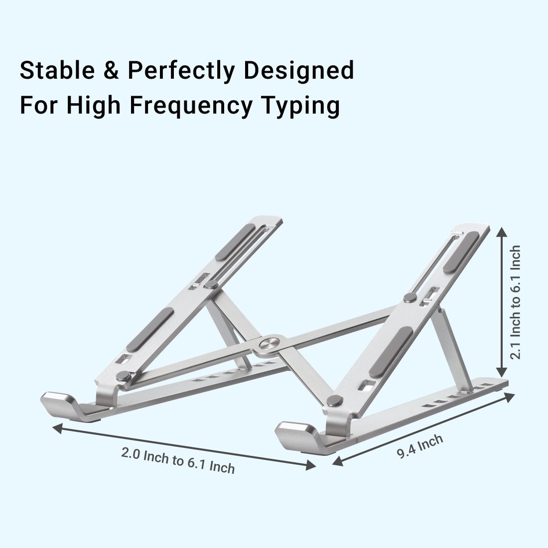 Techie Adjustable Laptop Table Stand For Macbook, Notebook and Tablet.