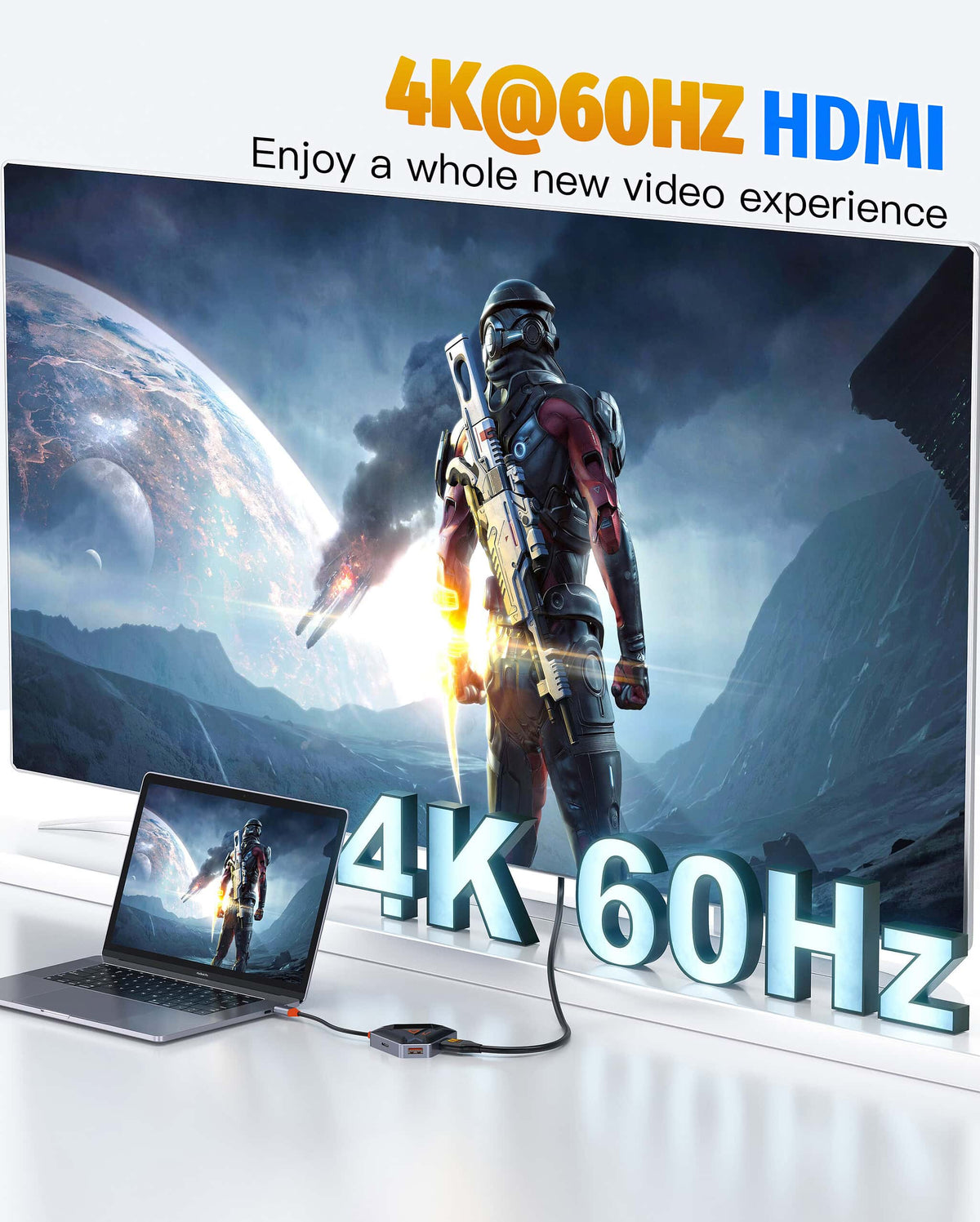 Simplify Your Connectivity with Techie TC Connect 6-in-1 Hub – Dual USB 3.0, 4K HDMI, SD/MicroSD & 100W Type-C PD for Laptop, PC, Mac