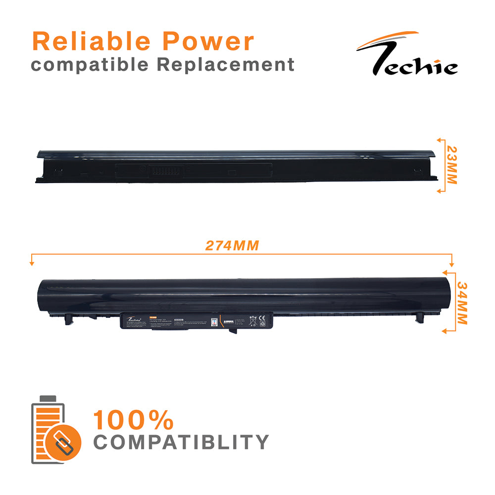 Techie Pro Series Laptop Battery for HP OA04 – 4-Cell, 2600 mAh, Long Backup