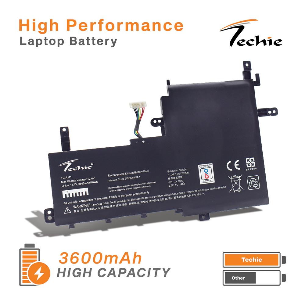 Techie Battery for Asus B31N1842, VivoBook 15 M513UA-BQ002T, X513IA, X513EA Laptops (3600mAh, 3-Cell)