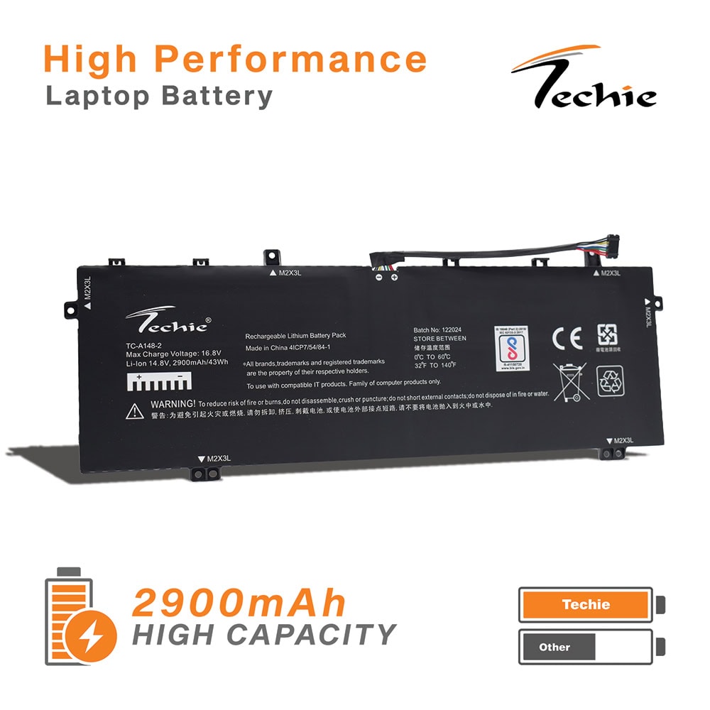 Techie Battery for Lenovo L19M4PG0, Legion Y740S-15IMH Series Laptops (2900mAh, 4-Cell)