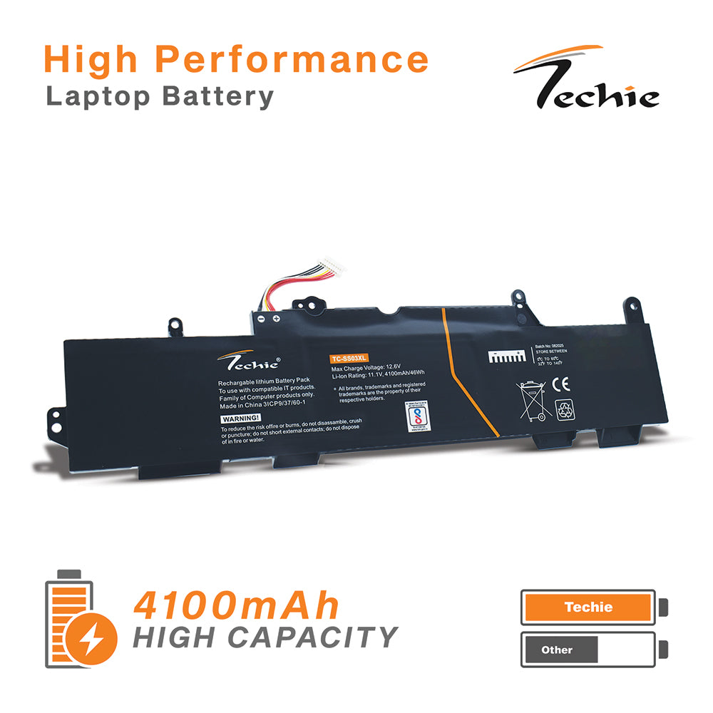 Techie Pro Series Laptop Battery for HP SS03XL – 3-Cell, 4100 mAh, Long Backup