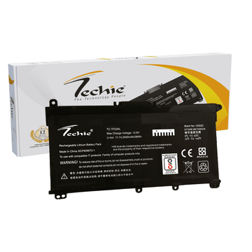 Techie Battery for HP TF03XL - Pavilion 14-BF, 14-BK, Pavilion X360, 14-CD, 15-DA, 15-CC Laptops (3400mAh, 3-Cell)