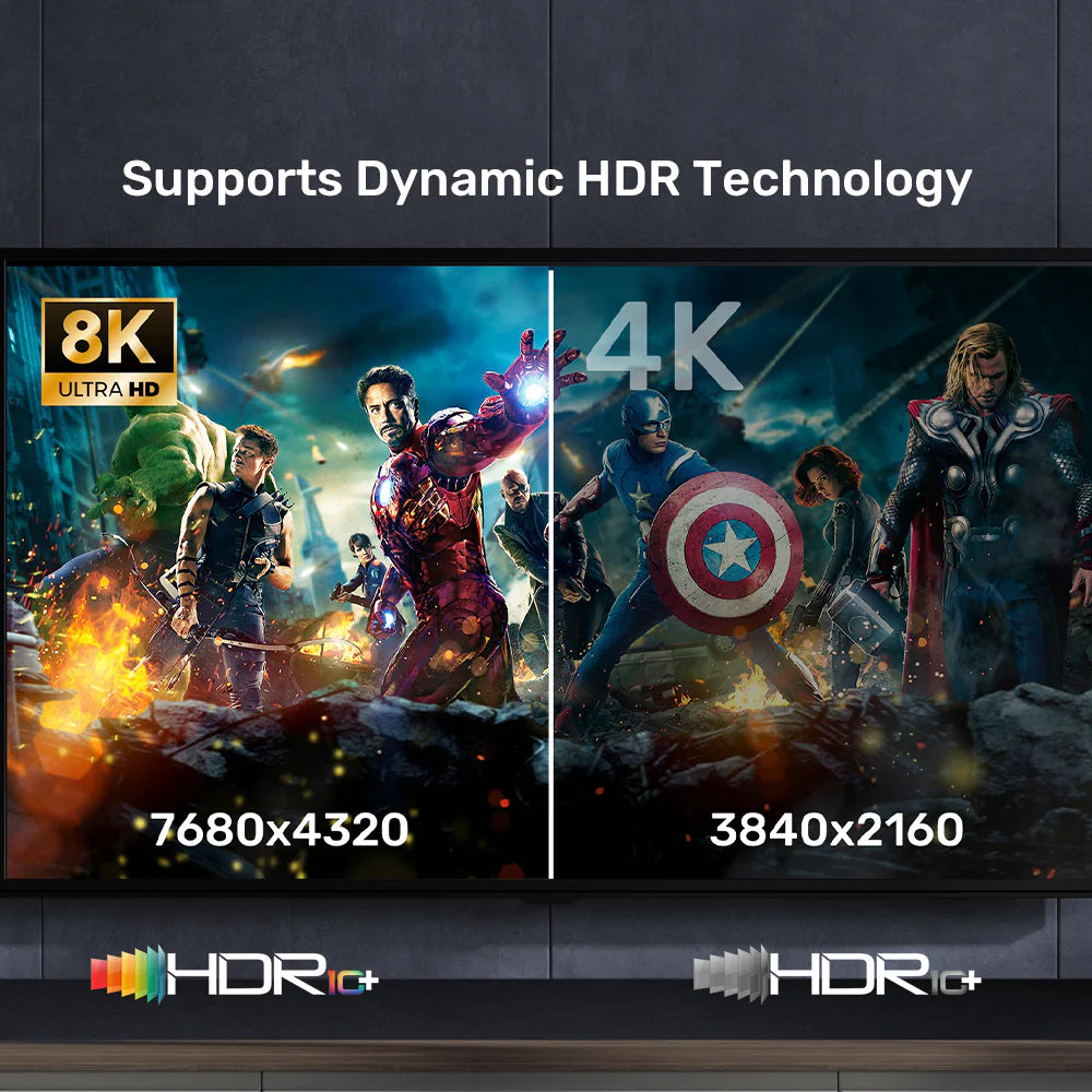 Techie Fiber Optic HDMI Cable | 8K@60Hz | 10M