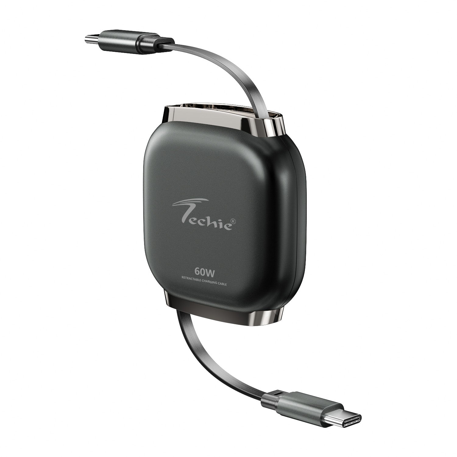 Techie 60W PD Type-C to C Retractable Charging Cable