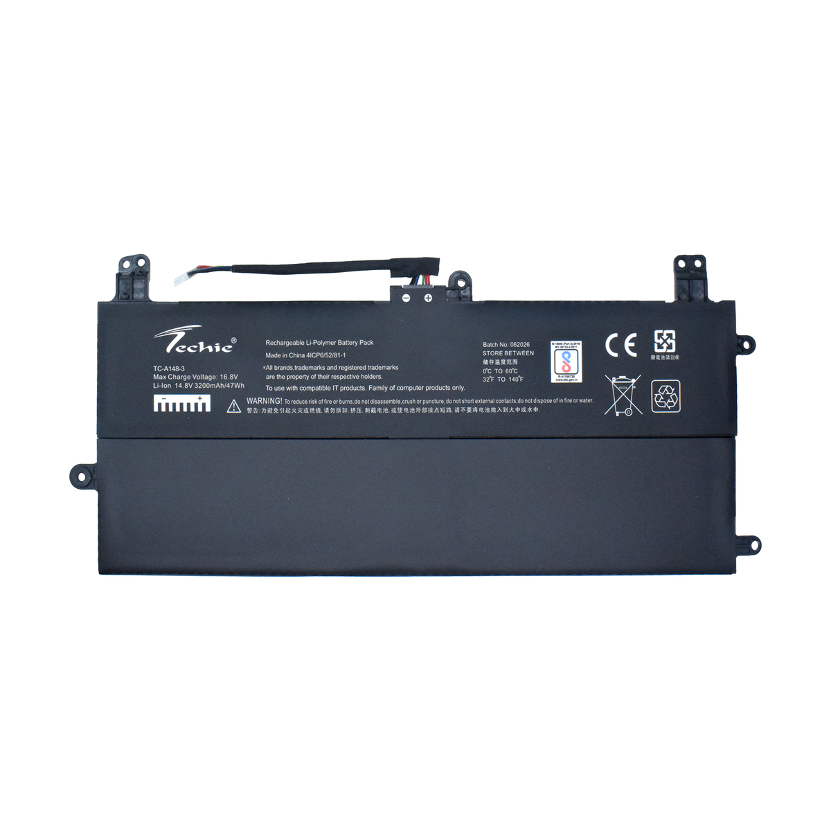 Techie Compatible Battery for Asus C41N2102 – Rog FLOW Z13 GZ301ZA, GZ301ZC, GZ301ZE Series Laptops (3200mAh, 4-Cell)
