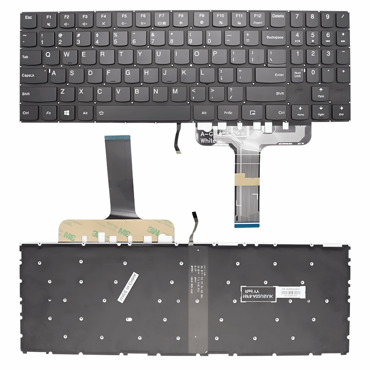 Techie Laptop Keyboard for Lenovo Legion Y7000P, Y530-15ICH, Y540-15IRH-PG0 with Backlight