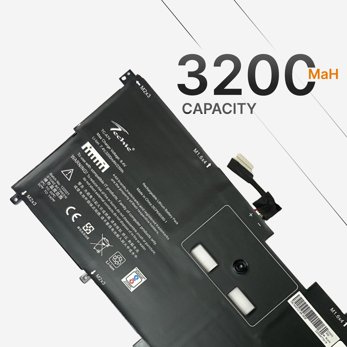 Techie Compatible Battery for Dell XPS 13-9365 - NNF1C, HMPFH Laptops (3200mAh, 4-Cell)