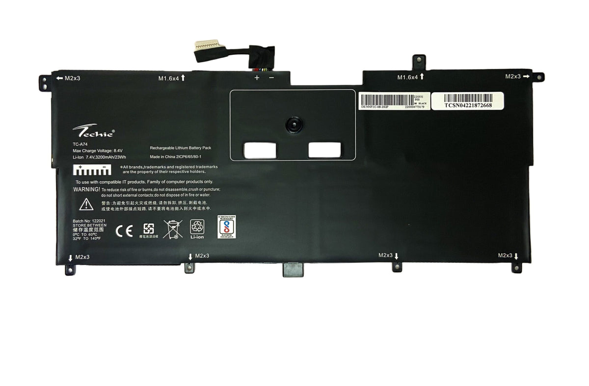 Techie Compatible Battery for Dell XPS 13-9365 - NNF1C, HMPFH Laptops (3200mAh, 4-Cell)