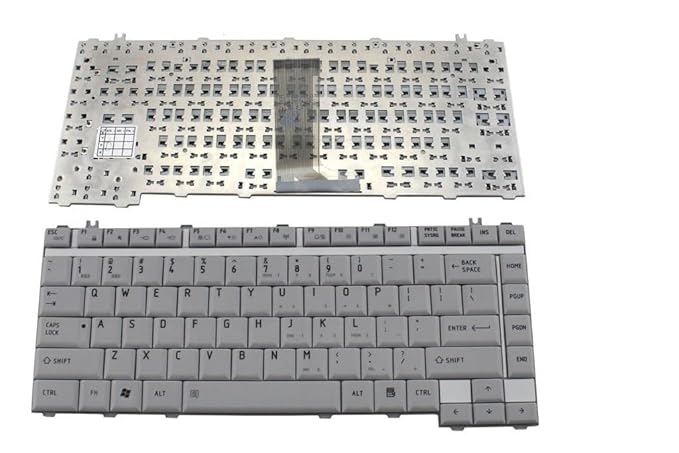 Techie Laptop Keyboard For Toshiba Satellite A200, L300, M200, A305, L305, M205, A300 Series Laptops (White)