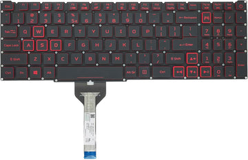 Techie Laptop Keyboard for Acer Nitro 5 AN515-55, AN515-56, AN515-57, AN515-58, AN515-45,AN517-52 Backlight With Red Key